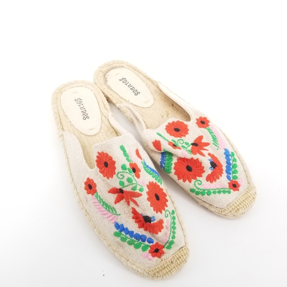 Soludos Shoes - Soludos embroidered espadrilles slip ons flats 8